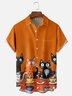 Moisture-wicking Cats Tea Party Chest Pocket Casual Shirt