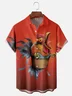 Moisture-wicking Rooster Funny Chest Pocket Casual Shirt