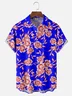 Moisture Wicking Floral Floral Chest Pocket Hawaiian Shirt