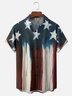 Moisture-wicking American Flag Art Independence Day Chest Pocket Casual Shirt