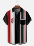 Moisture-wicking Breathable Chicken Chest Pocket Bowling Shirt