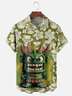 Moisture-wicking Tiki Chest Pocket Hawaiian Shirt