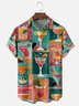 Moisture Wicking Cocktail Chest Pocket Hawaiian Shirt