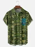 Moisture-wicking Tiki Chest Pocket Hawaiian Shirt