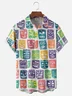 Moisture-wicking Tiki Chest Pocket Hawaiian Shirt