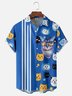 Moisture-wicking Breathable Cats Chest Pocket Bowling Shirt