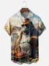 Moisture-wicking Gorilla BBQ Party Chest Pocket Casual Shirt