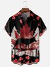 Moisture-wicking Canada Day Maple Leaf Wolf Chest Pocket Casual Shirt