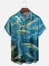 Moisture-wicking Hammerhead Shark Ocean Chest Pocket Casual Shirt