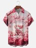 Moisture-wicking Sakura Pig Chest Pocket Hawaiian Shirt