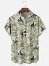 Moisture-wicking Tropical Panda Chest Pocket Hawaiian Shirt