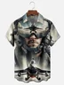 Moisture-wicking Air Force Aircraft Art Memorial Day Chest Pocket Casual Shirt