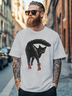 Men's Cat Fun Edgy Fitted T-shirts