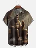 Moisture-wicking Bigfoot Beer Forest Chest Pocket Hawaiian Shirt