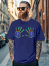 Men's Palm Fun Avant-garde Fitted T-shirts