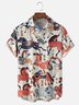 Moisture-wicking Japanese Ukiyo-e Horse Art Chest Pocket Casual Shirt