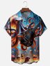 Moisture Wicking Guitar Octopus Chest Pocket Hawaiian Shirt