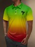 Moisture Wicking Juneteenth Elephant Gradient Golf Polo