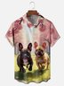 Moisture Wicking Funny Dog Chest Pocket Hawaiian Shirt