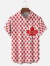 Moisture Wicking Canada Day Maple Leaf Chest Pocket Hawaiian Shirt