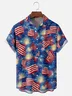 Moisture-wicking American Flag National Patriotic Chest Pocket Casual Shirt
