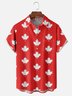 Moisture Wicking Canada Day Maple Leaf Chest Pocket Hawaiian Shirt