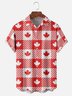 Moisture Wicking Canada Day Maple Leaf Chest Pocket Hawaiian Shirt