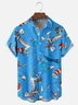 Tall Size Moisture-wicking Vintage Classic Seuss Art Dr. Chest Pocket Casual Shirt