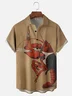 Moisture-wicking Lobster Funny Chest Pocket Casual Shirt
