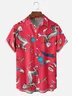 Tall Size Moisture-wicking Vintage Classic Seuss Art Dr. Chest Pocket Casual Shirt