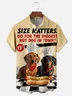 Moisture-wicking Dachshund Hot Dog Chest Pocket Casual Shirt