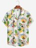 Moisture-wicking Tropical Palm Tree Parrot Aloha Shirt