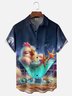 Moisture-wicking Cocktail Chicken Chest Pocket Hawaiian Shirt