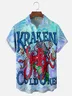 Hardaddy X Artist John Nelson Moisture-wicking Pirate Octopus Chest Pocket Hawaiian Shirt