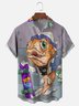 Hardaddy X Artist John Nelson Moisture-wicking Skateboard Fish Chest Pocket Hawaiian Shirt