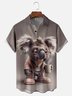 Moisture-wicking Koala Chest Pocket Hawaiian Shirt