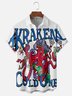 Hardaddy X Artist John Nelson Moisture-wicking Pirate Octopus Chest Pocket Hawaiian Shirt