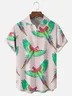 Moisture Wicking Parrot Chest Pocket Hawaiian Shirt