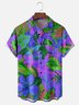 Tall Size Moisture-wicking Floral Chest Pocket Hawaiian Shirt