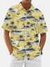 Moisture Wicking Tropical Coconut Tree Chest Pocket Hawaiian Shirt