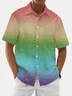 Moisture Wicking Ombre Print Chest Pocket Hawaiian Shirt