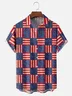 Moisture Wicking American Flag Chest Pocket Hawaiian Shirt