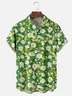 Moisture-wicking Floral Chest Pocket Hawaiian Shirt