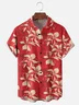 Moisture-wicking Floral Chest Pocket Hawaiian Shirt