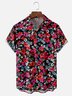 Moisture-wicking Floral Chest Pocket Hawaiian Shirt