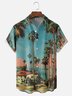 Hardaddy X Artist Clayziq Moisture-wicking Beach Tropical Palm Chest Pocket Hawaiian Shirt