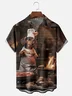Moisture-wicking BBQ Party Dachshund Chest Pocket Casual Shirt