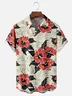 Moisture-wicking Floral Chest Pocket Hawaiian Shirt