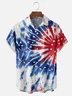 Moisture-wicking Independence Day Chest Pocket Casual Shirt