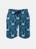 Men's Swim Trunks Hawaiian Marine Crab Beach Shorts with Pockets